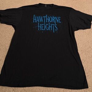 Hot Topic Black and Blue Hawthorne Heights Tee